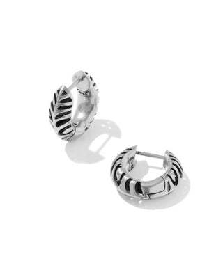 Tiger Striped Mikki Huggie Earrings