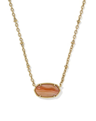Tiger Striped Elisa Short Pendant Necklace