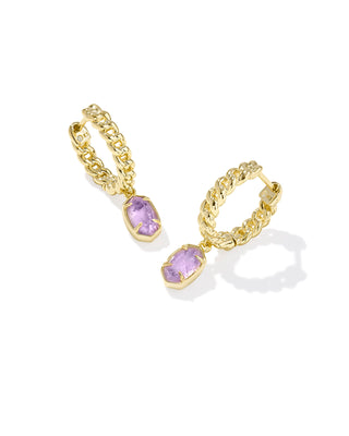 Emilie Gold Huggie Earrings by Kendra Scott