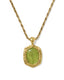 Vintage Gold Chartreuse Green Mother of Pearl
