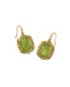 Vintage Gold Chartreuse Green Mother of Pearl