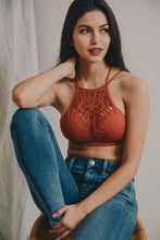 Load image into Gallery viewer, Floral Cutout Seamless Bralette
