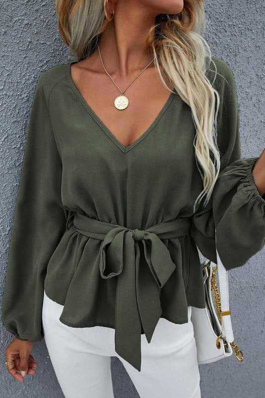 Belted Blouse