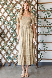 Convertible Smocked Midi