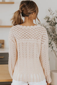 Drop Shoulder Knit Top