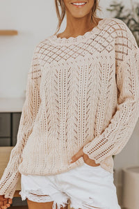 Drop Shoulder Knit Top