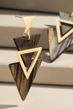 Load image into Gallery viewer, Two Tone Arrow Earrings
