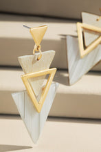 Load image into Gallery viewer, Two Tone Arrow Earrings
