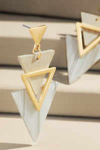 Two Tone Arrow Earrings