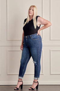 Emma High Rise Cigarette Leg Jeans by KanCan