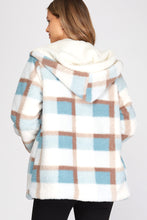 Load image into Gallery viewer, Fluffy Plaid Reversible Jacket
