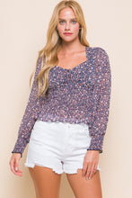 Load image into Gallery viewer, Floral Front Tie Blouse
