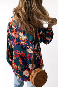 Graffiti V-Neck Blouse