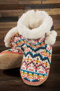 Multi-Color Slipper Boots