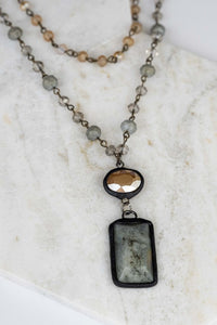 Harper Necklace Gray