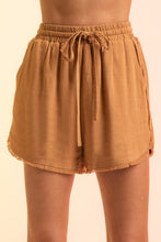 Load image into Gallery viewer, High-Waisted Frayed Hem Mini Shorts
