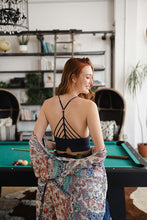Load image into Gallery viewer, High Neck Crochet Lace Trim Bralette
