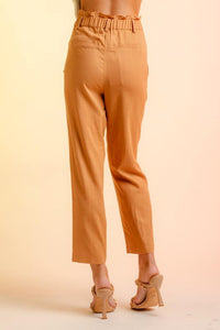 High Waisted Linen Pants