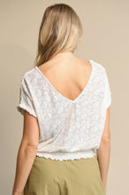 Load image into Gallery viewer, Lace Contrast Jacquard Knit Top
