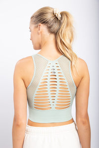 Laser Cut Seamless Sports Bra