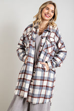 Load image into Gallery viewer, Long Plaid Shacket
