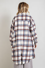 Load image into Gallery viewer, Long Plaid Shacket

