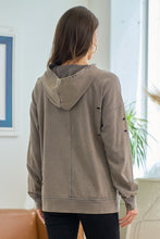 Load image into Gallery viewer, Mineral Washed Distressed Hoodie
