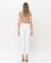 Load image into Gallery viewer, Optic White - Mid Rise Crop Skinny Jeans
