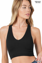 Load image into Gallery viewer, Ribbed Cropped Racerback Tank

