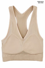 Load image into Gallery viewer, Ribbed Cropped Racerback Tank
