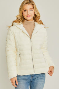 Sherpa Lined Puffer Coat