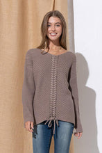 Load image into Gallery viewer, Lace-Up Sweater
