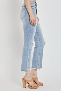 Risen High Rise Crop Flare Jeans