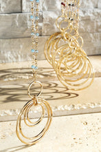 Load image into Gallery viewer, Round Ring and Beaded Necklace
