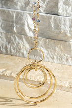 Load image into Gallery viewer, Round Ring and Beaded Necklace

