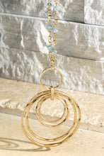 Load image into Gallery viewer, Round Ring and Beaded Necklace
