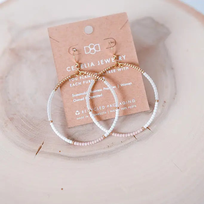 Seed Bead Hoops