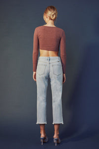 Sierra High Rise Straight Jeans by KanCan
