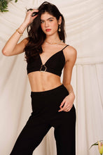 Load image into Gallery viewer, Silver Buckle Bralette Top

