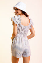 Load image into Gallery viewer, Woven Striped Romper
