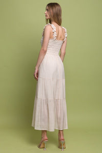 Smocked Bodice Maxi Dress