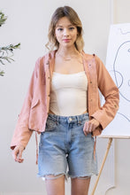 Load image into Gallery viewer, Snap Button Zip-Up Jacket
