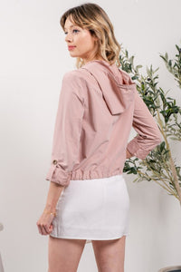 Snap Button Zip-Up Jacket