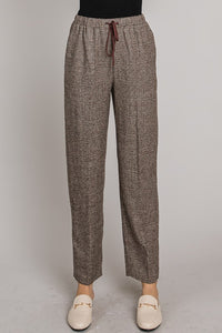 Twill Plaid Pants