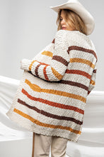 Load image into Gallery viewer, Striped Popcorn Cardigan
