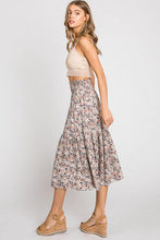 Load image into Gallery viewer, Tiered Floral Smocked Skirt
