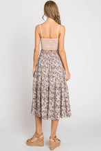 Load image into Gallery viewer, Tiered Floral Smocked Skirt
