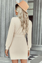Load image into Gallery viewer, Turtleneck Belted Dress
