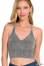 Load image into Gallery viewer, Washed Crisscross Cropped Tank
