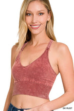Load image into Gallery viewer, Washed Crisscross Cropped Tank
